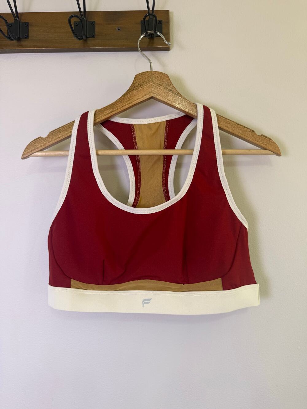 Fabletics Belle Racerback High Impact Sports Bra Red Small No Padding